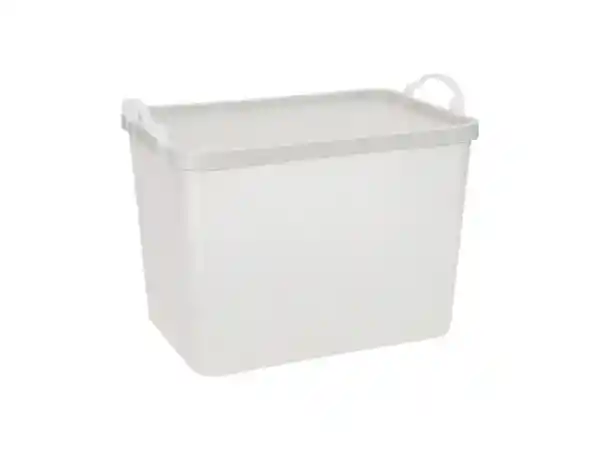 Caja Con Tapa Plástica Blanco Casaideas