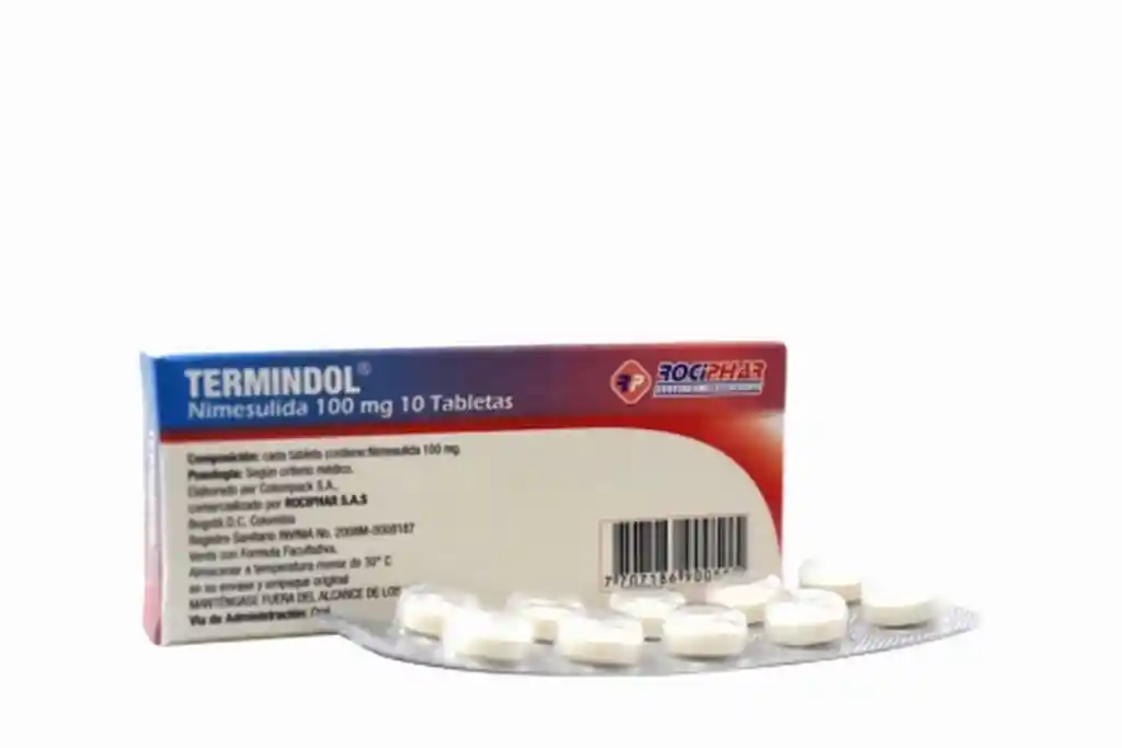 Termidol 100 Mg Caja Con 10 Tabletas Rx