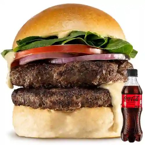 Combo Doble + Coca Cola Sin Azúcar 400 ml
