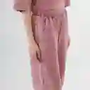 Pantalón Baggy Encauchado Con Cortes Rojo 8 Fuera de Serie