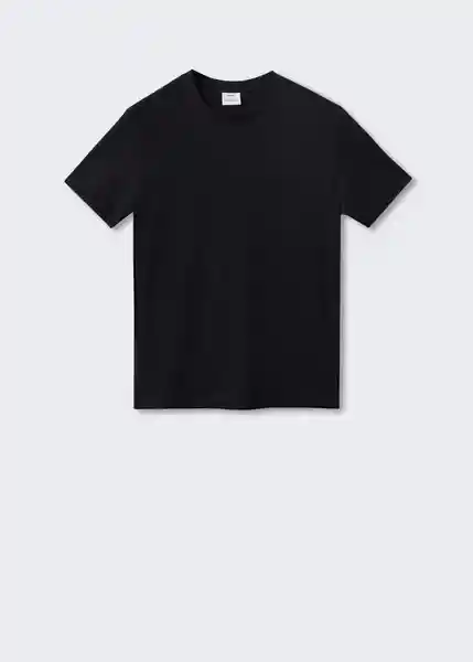 Camiseta Cherlo Negro Talla L Hombre Mango