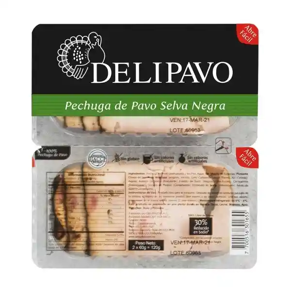 Delipavo Pechuga de Pavo Selva Negra