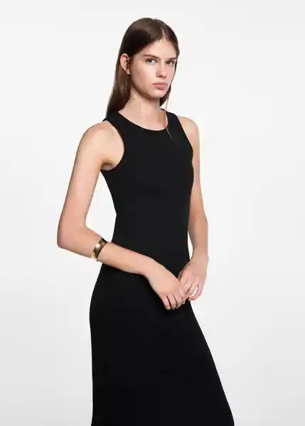 Vestido Dalia Negro Talla 21 Niñas Mango