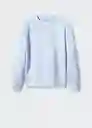 Buzo de Sudadera Selec Celeste Talla M Hombre Mango