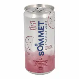 Sommet Agua Carbonatada Sabor a Sandía Yerbabuena 