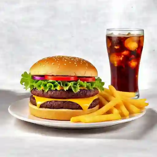Combo Hamburguesa Doble Carne