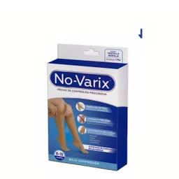 No-Varix Calcetin Mujer Transparente 8-15 Mm/Hg Vison Large