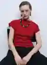 Jersey Camin Rojo Talla L Mujer Mango