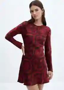 Vestido Indi Fucsia Talla S Mujer Mango