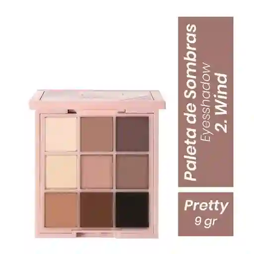 Pretty Paleta de Sombras Eyeshadow Wind 5 mL