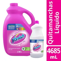 Vanish Pack Desmanchador Líquido Rosado + Desmanchador Blanco