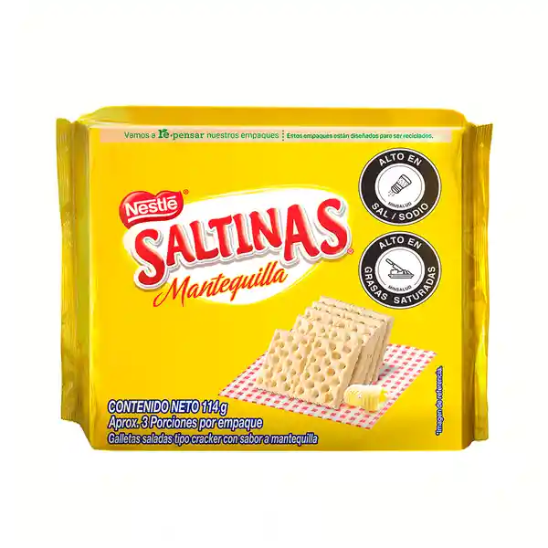 Galletas SALTINAS® Mantequilla x 1 Taco x 114g