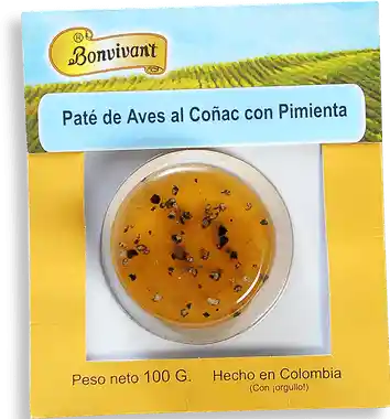 Bonvivant Paté de Aves al Coñac con Pimienta