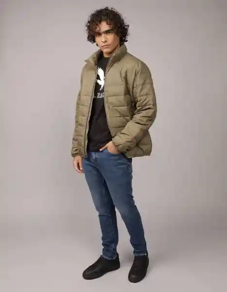 Chaqueta Hombre Verde Talla SMALL 1756309 American Eagle