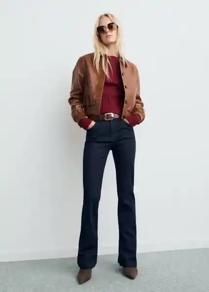 Jersey Flurry Vino Talla L Mujer Mango