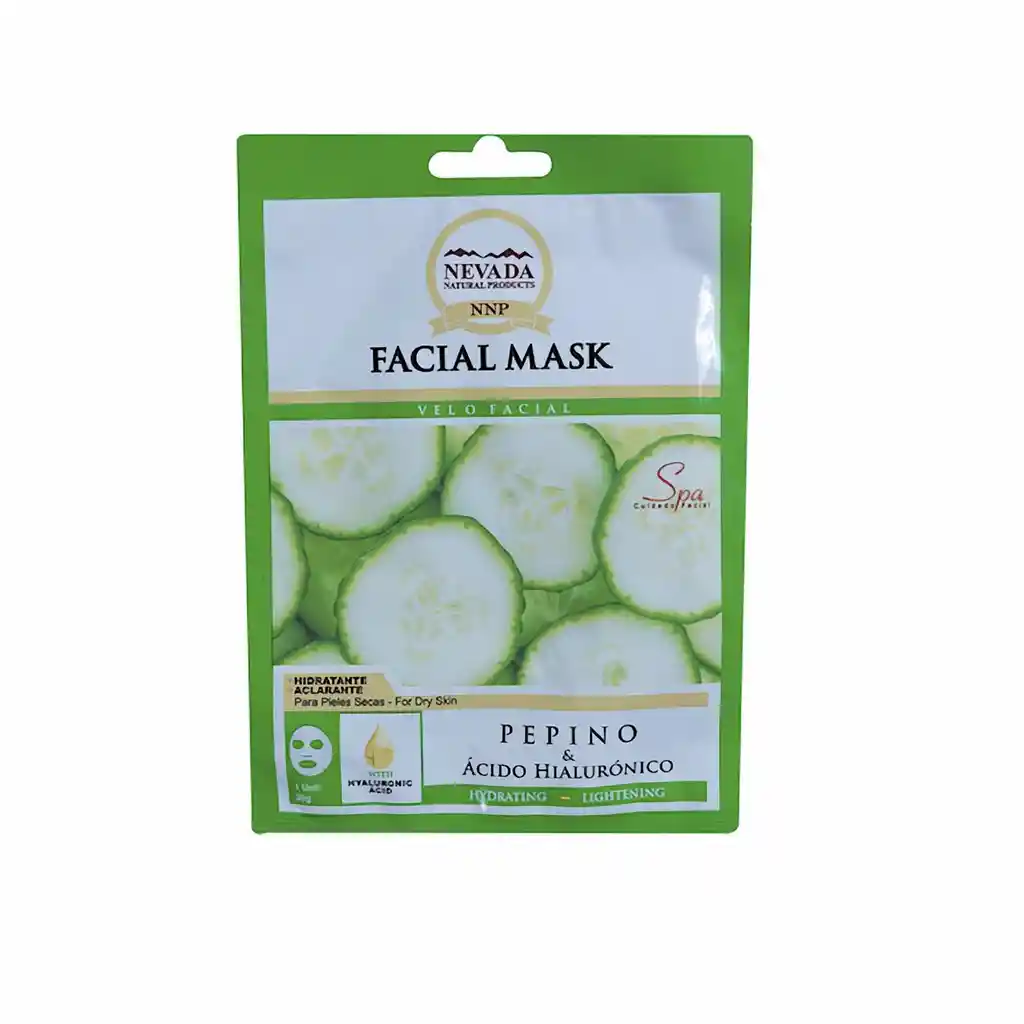 Nevada Mascarilla Facial de Pepino y Ácido Hialurónico