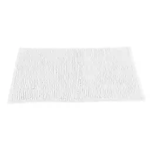Cotidiana Tapete Piso Baño Shaggy Microfibra Blanco 40 x 60 Oi18