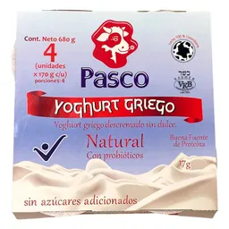 Yoghurt Pasco Griego Descremado Sin Dulce (680 Gr)