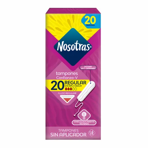 Nosotras Tampones sin Aplicador Regular