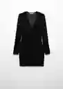 Vestido Xvikypic Negro Talla L Mujer Mango