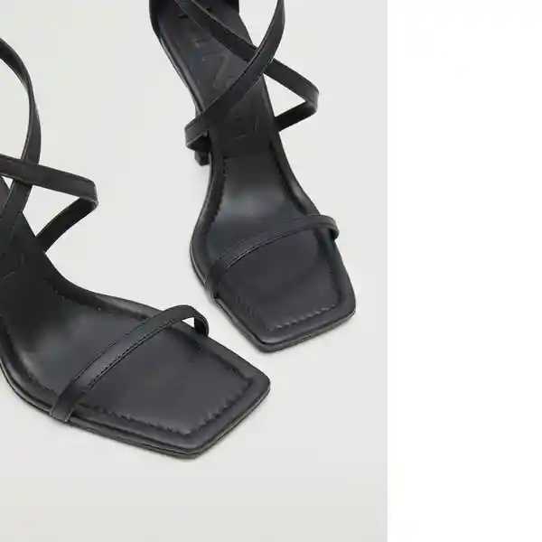 Sandalias Lucy Negro Talla 38 Mujer Mango