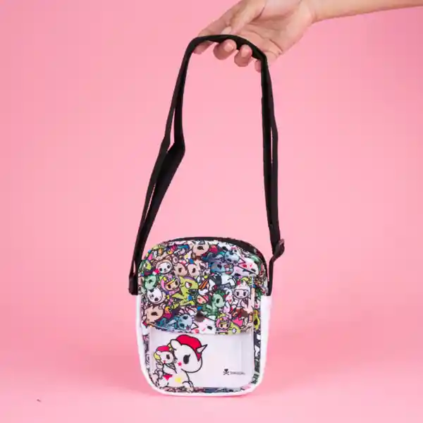 Bolso Crossbody Multiprint Serie Tokidoki Negro Miniso