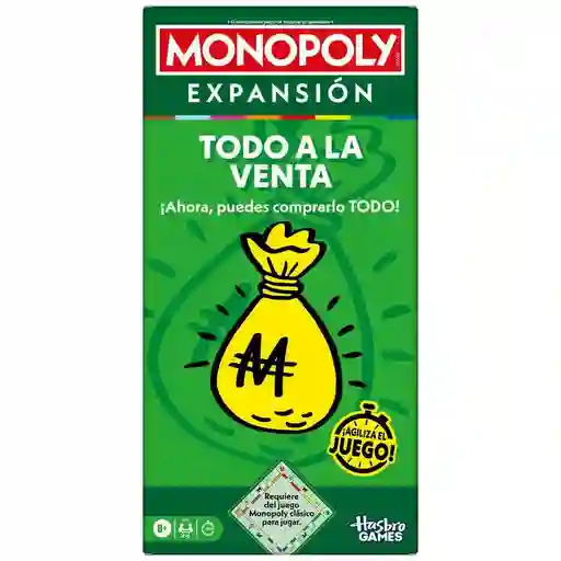 Juego de Mesa Monopoly Expansión Todo a La Venta Hasbro Gaming