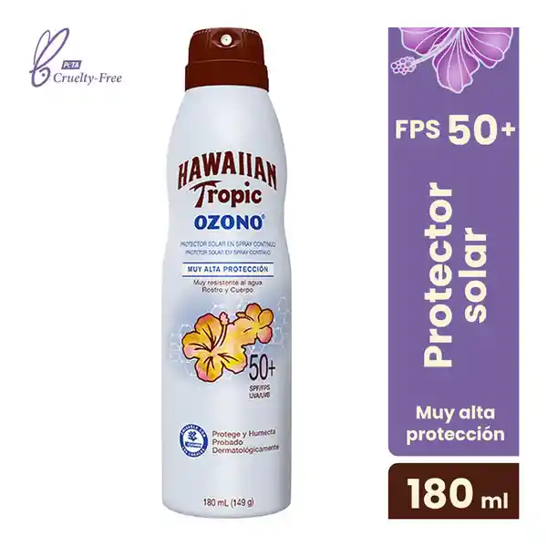 Hawaiian Tropic Protector Solar Fps 50 Ozono en Aerosol