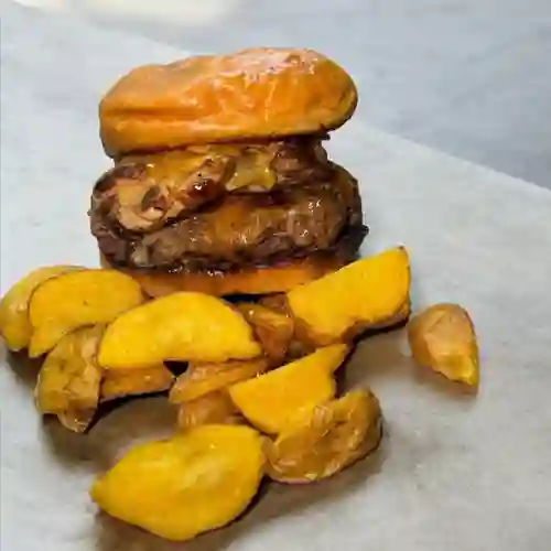 Hamburguesa Mixta Papas