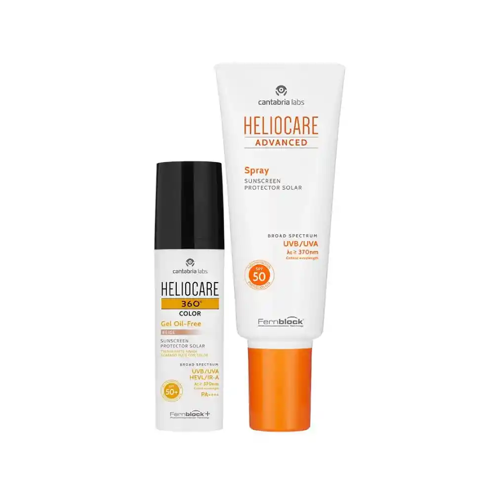 Kit Heliocare 360° Gel Beige 50ml+ Gratis Heliocare Advance Spray