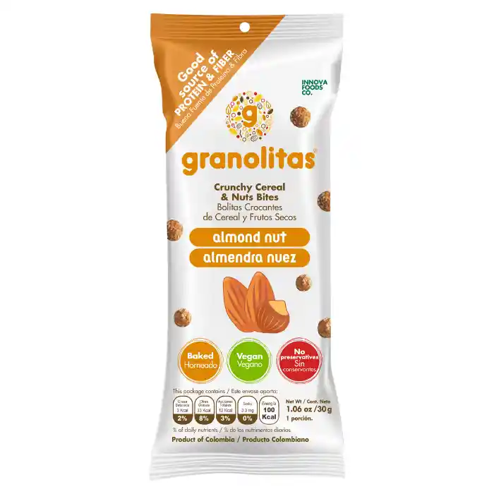 Granolitas Bolitas Crocantes de Cereal y Frutos Secos