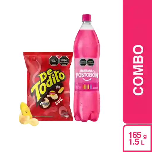 Combo Postobón Manzana 1.5 L + De Todito BBQ