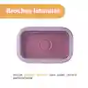 Contenedor  Alimento Plegable Silicona Rojo 550 mL Miniso