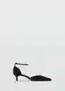 Zapatos Derek Negro Talla 38 Mujer Mango