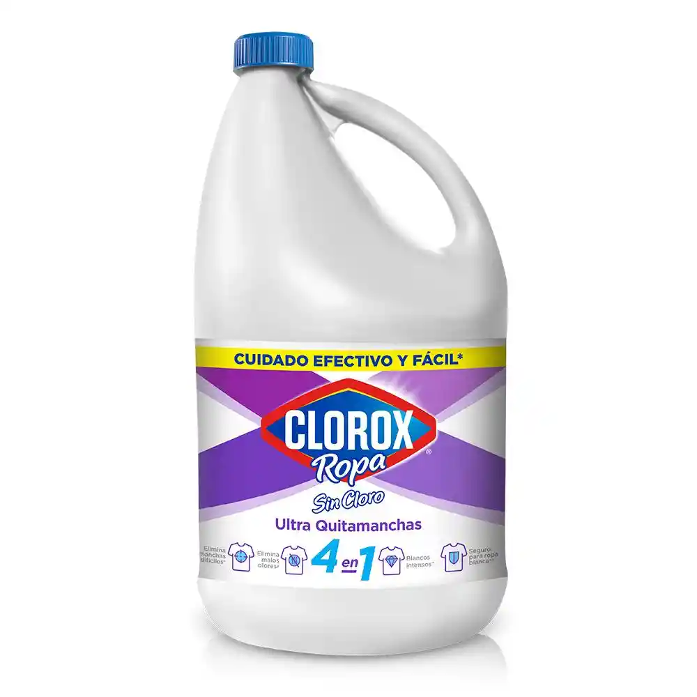 Quitamanchas Sin Cloro Clorox Ropa 4 en 1 Blanca 3.8 L