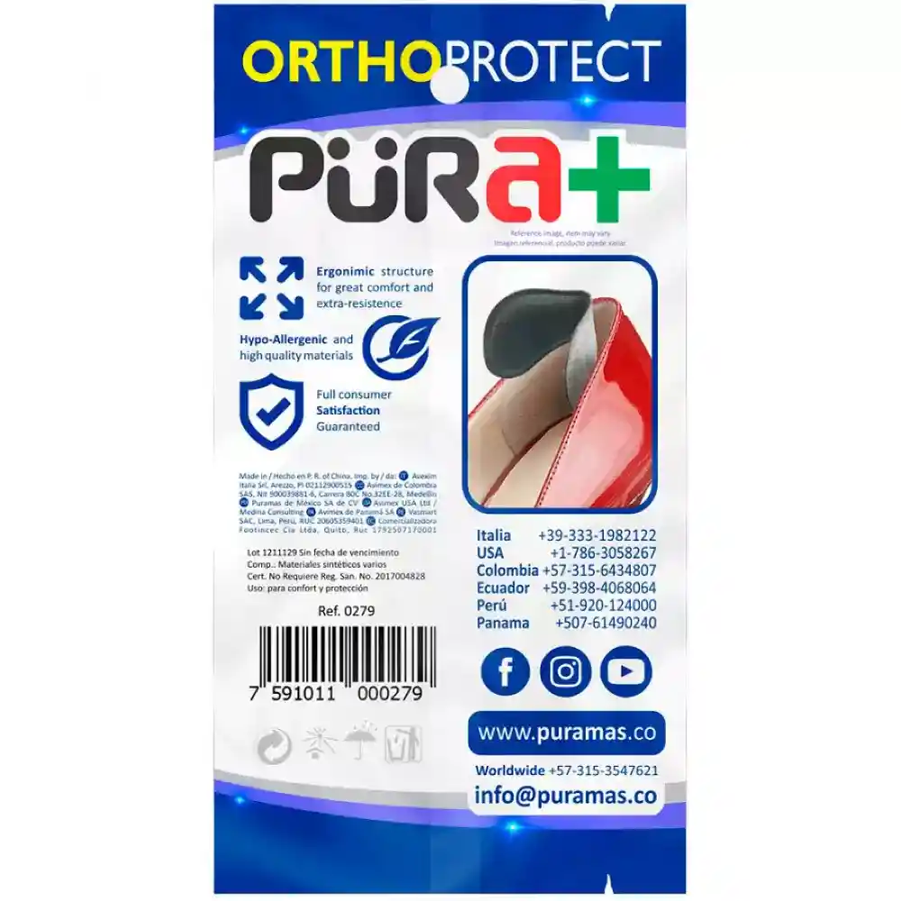 Pura + Protector de Talón Talla Única