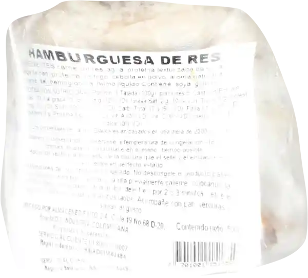 Hamburguesa De Res