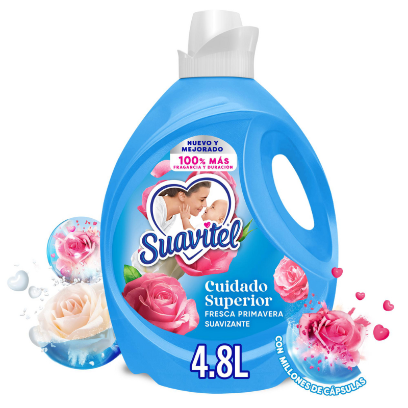 Suavizante Suavitel Cuidado Superior Fresca Primavera 4.8L
