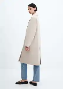Abrigo Picarol Piedra Talla L Mujer Mango