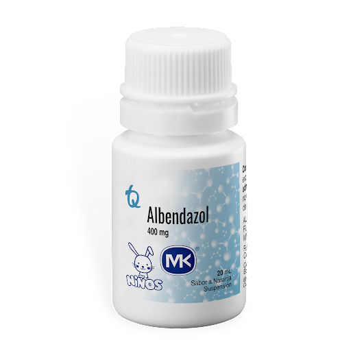 Albendazol Suspensión Sabor a Naranja Niños (400 mg)