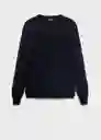 Jersey Willy Navy Talla M Hombre Mango