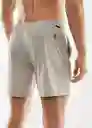 Short Bañador Stretch-I Beige Talla XXL Hombre Mango
