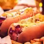 Hot Dog Bbq con Papas Fritas