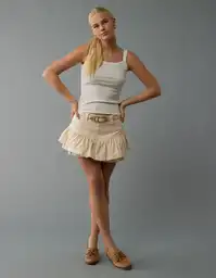 Falda Mujer Blanco Talla: 16 5060106 American Eagle