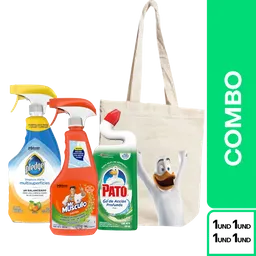 Combo Pato Gel Pino + Pledge Limpia + Mr.Músculo Limón