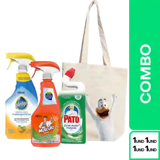 Combo Pato Gel Pino + Pledge Limpia + Mr.Músculo Limón