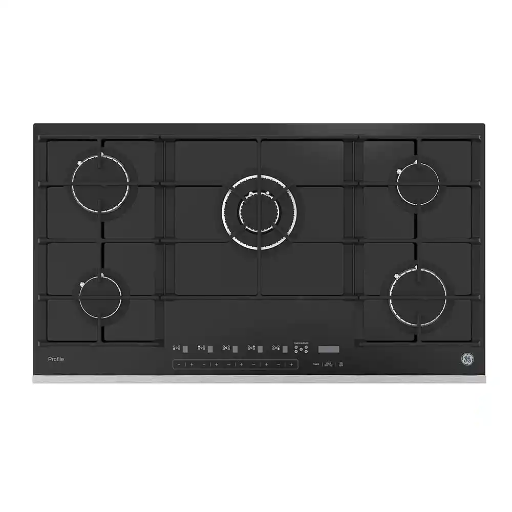 Cubierta de Empotrar a Gas Vidrio Negro Pgp95emnny0 - Ge Profile