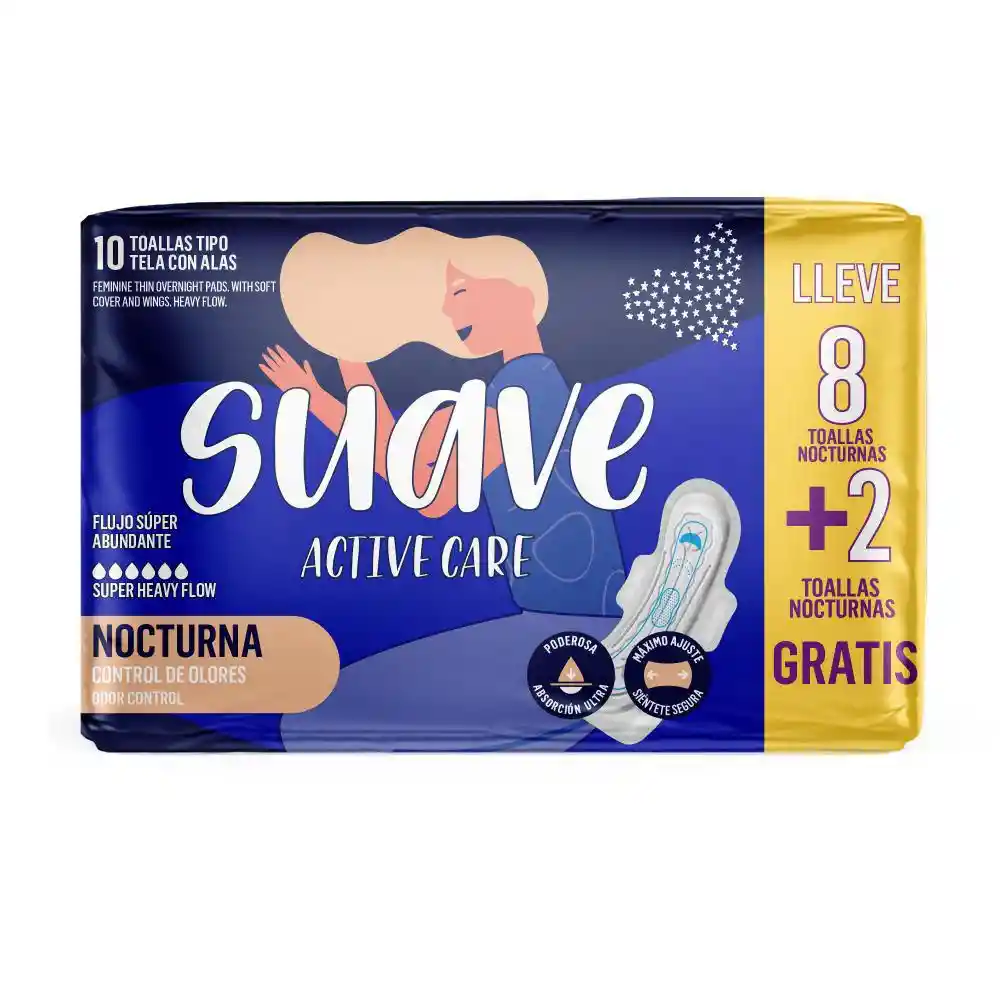 Of Toallas Femeni Tela Alas Active Care Suave