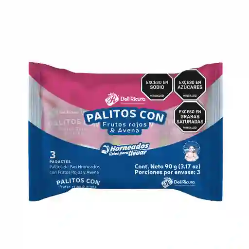 Deli Ricura Palito Frutos Rojos y Avena