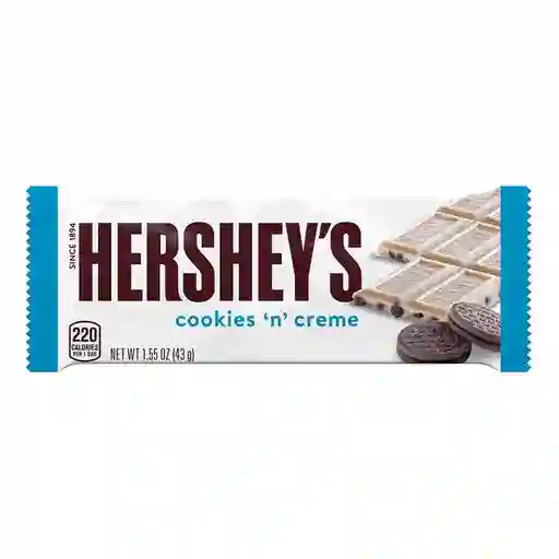 Hersheys Tableta de Chocolate Blanco Cookies N Creme
